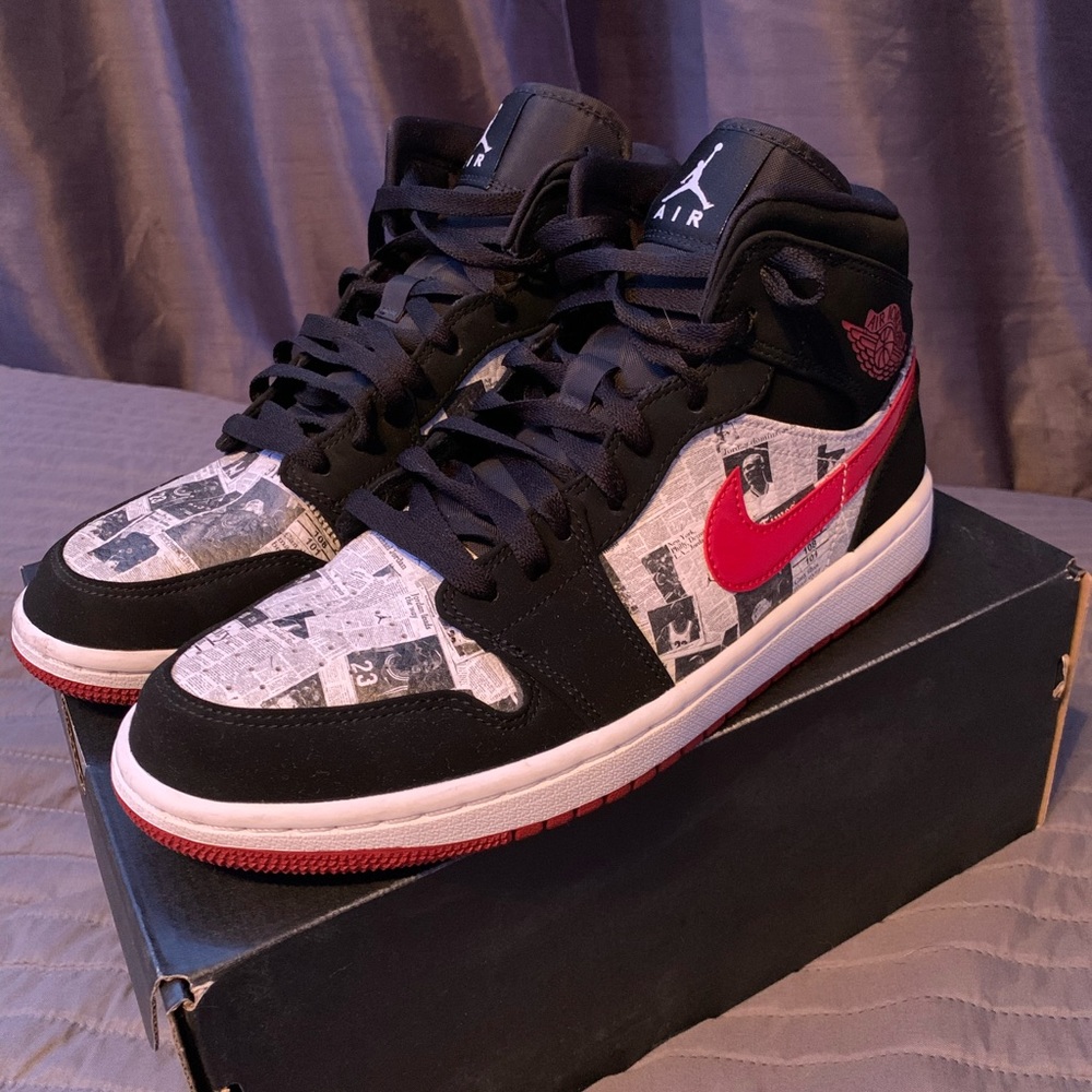 Air Jordan 1 Mid Newspaper Times
